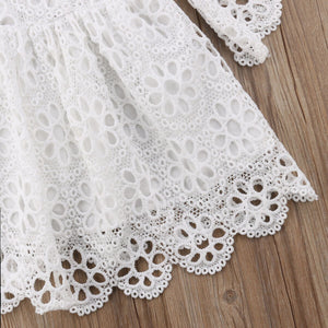 White Floral Lace Summer Sundress