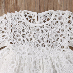 White Floral Lace Summer Sundress